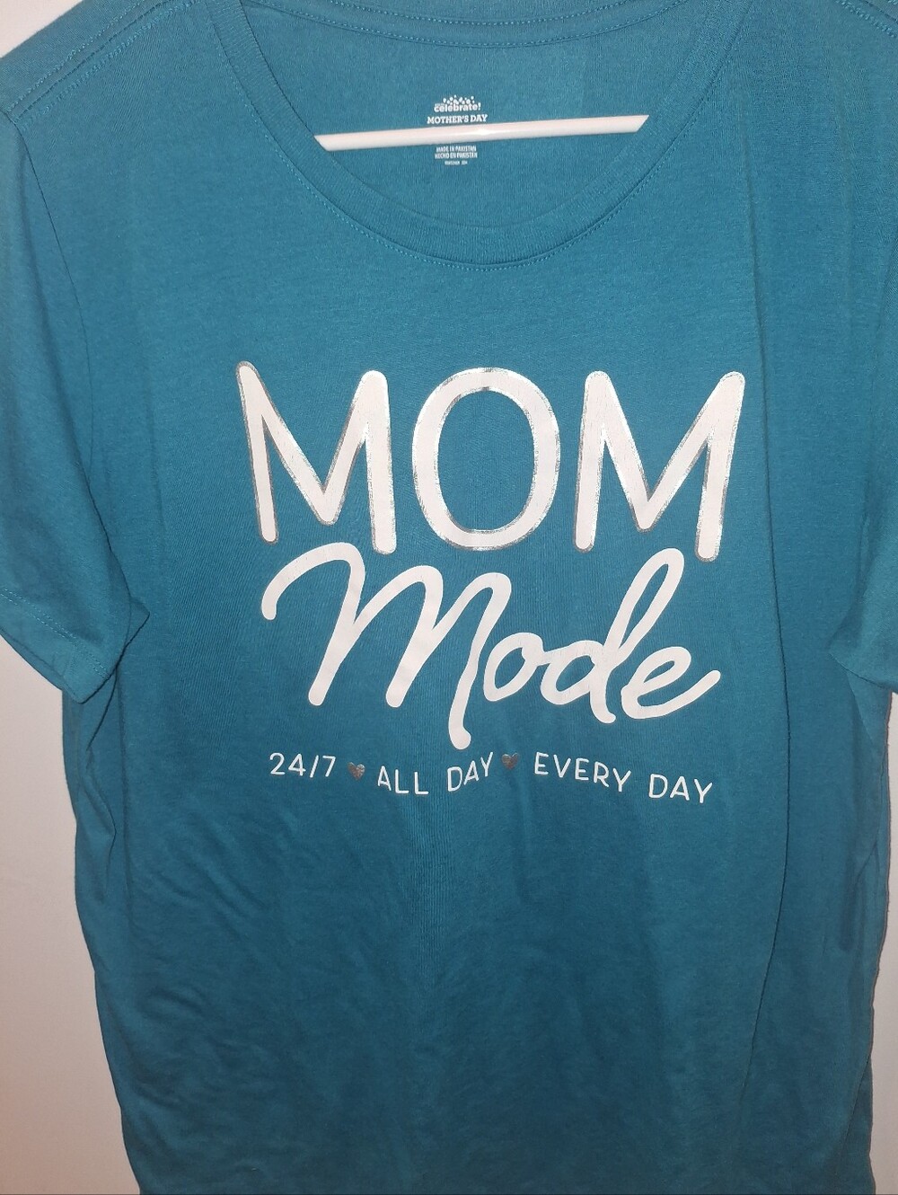 Womens Teal MOM Mode Tshirt